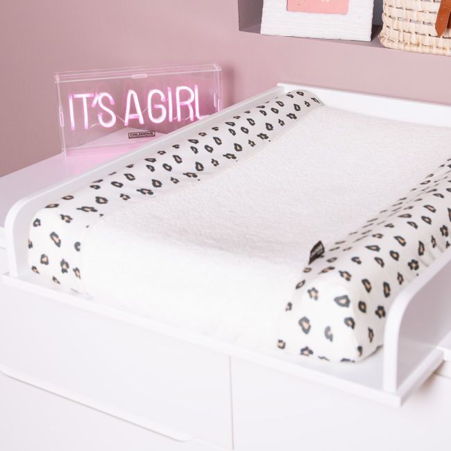Husa saltea de infasat Childhome Jerse/Frotir, Leopard ERFCH-CCCOJLEO
