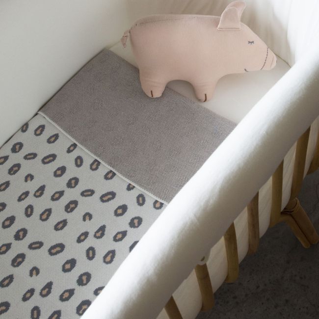 Paturica tricotata Childhome 85x70 cm, Leopard ERFCH-CCWBLLEO