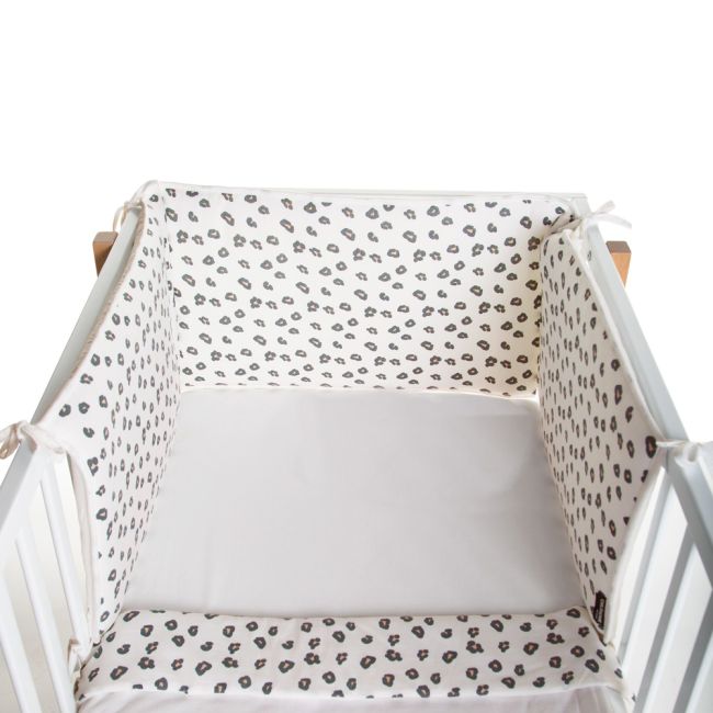 Protectie patut Childhome Jerse 35x170 cm, Leopard ERFCH-CCBPJLEO