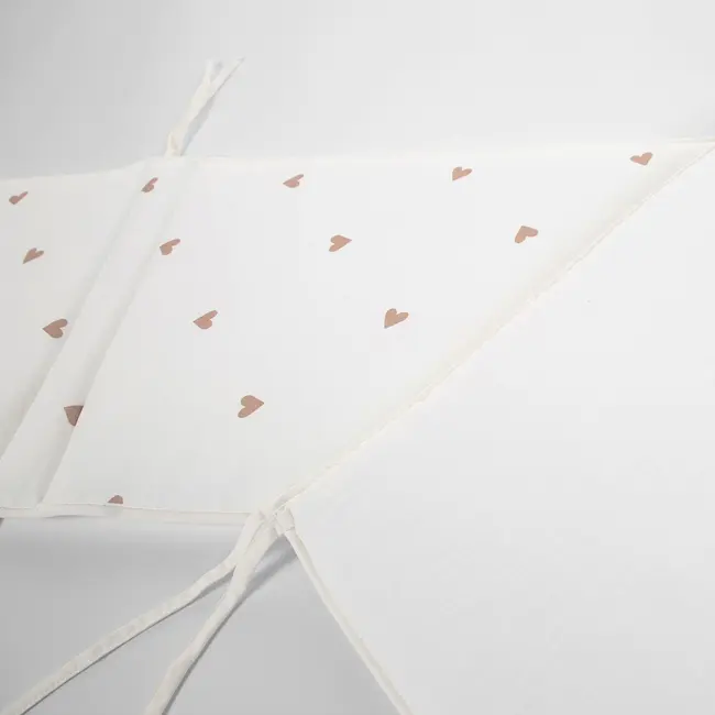 Protectie patut Childhome Jerse/Muselina 35x170 cm, Inimioare ERFCH-CCBPJOH