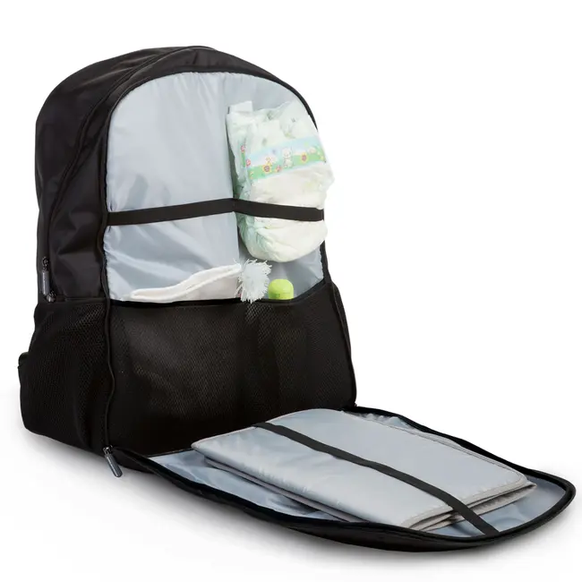 Rucsac de infasat Childhome Daddy Bag Negru ERFCH-CWDBPBL