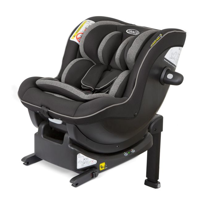 Scaun auto Graco Ascent i-Size Black + Baza Isofix ERFG8CB999BLCEU-B