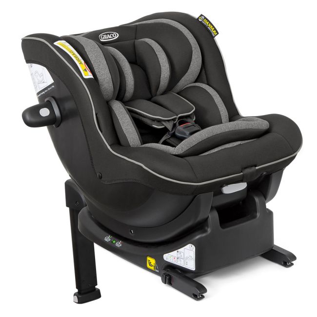Scaun auto Graco Ascent i-Size Black + Baza Isofix ERFG8CB999BLCEU-B