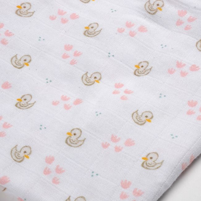 Set 3 Museline Beaba bumbac organic 70x70 cm Swan Pink ERFB920343