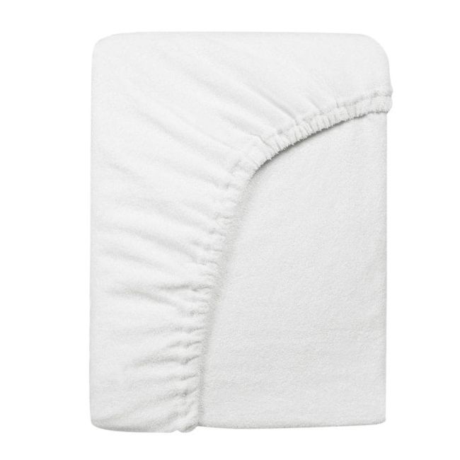 Cearsaf saltea 75x95 cm Childhome, Tricot Alb ERFCH-CCPMCTWH