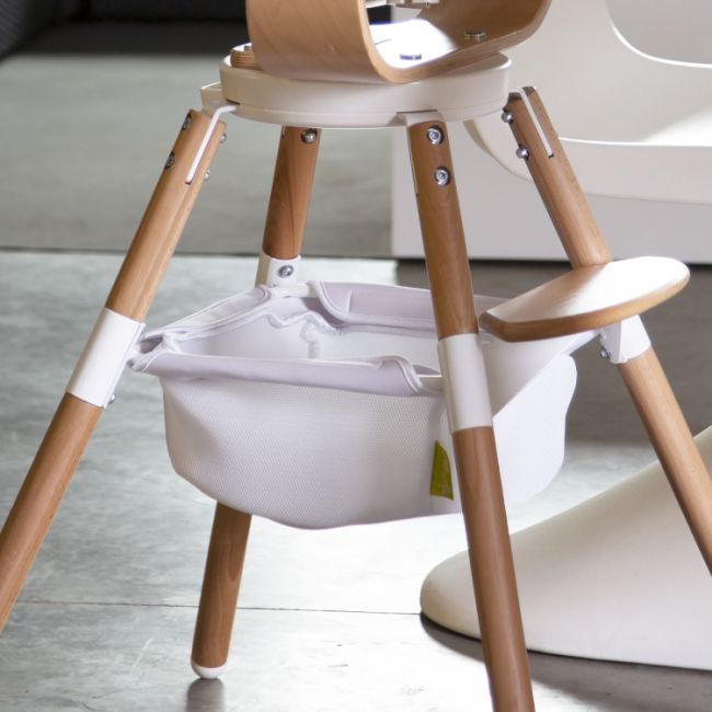 Cos accesorii pentru scaun de masa Childhome Evolu, Alb ERFCH-CHEVOBAS