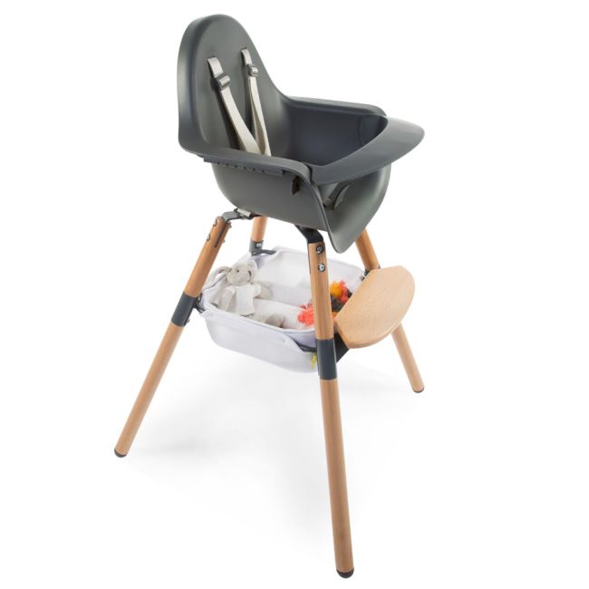 Cos accesorii pentru scaun de masa Childhome Evolu, Alb ERFCH-CHEVOBAS