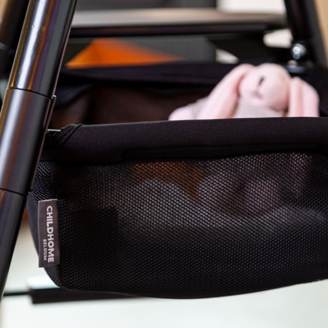 Cos accesorii pentru scaun de masa Childhome Evolu, Negru ERFCH-CHEVOBASB