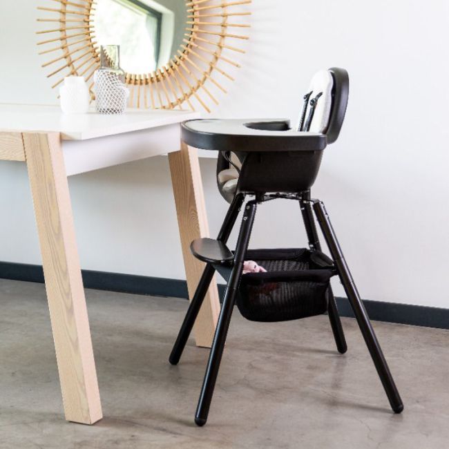 Cos accesorii pentru scaun de masa Childhome Evolu, Negru ERFCH-CHEVOBASB