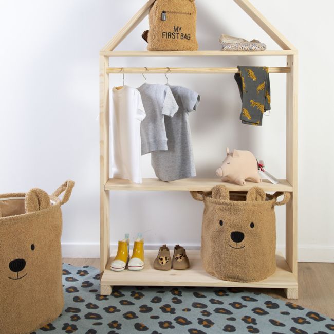 Cos depozitare Childhome 40x40x40 cm, Teddy ERFCH-CCBTB40