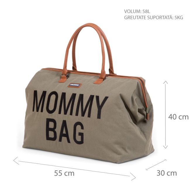 Geanta de infasat Childhome Mommy Bag Kaki ERFCH-CWMBBKA