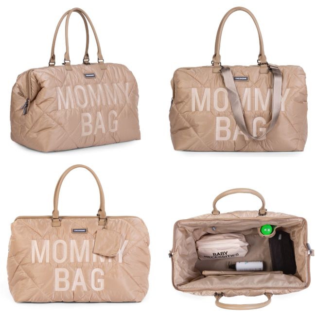 Geanta de infasat matlasata Childhome Mommy Bag Bej ERFCH-CWMBBPBE