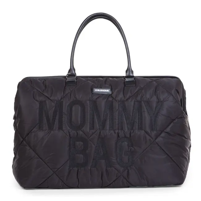 Geanta de infasat matlasata Childhome Mommy Bag Negru ERFCH-CWMBBPBL
