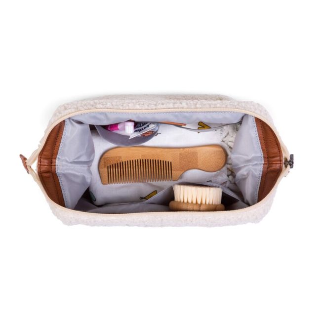 Geanta de toaleta Childhome Baby Necessities Teddy Alb ERFCH-CWNESTW