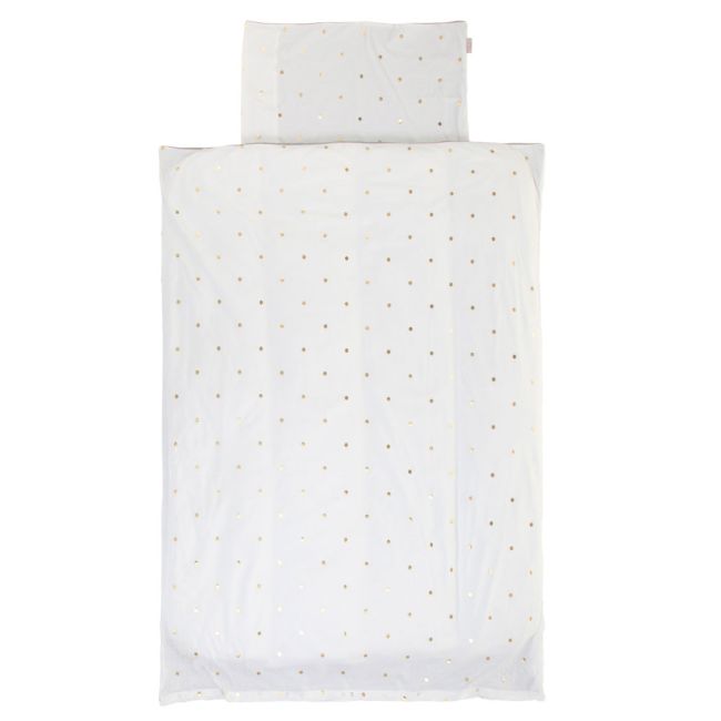 Husa pilota si fata de perna Childhome Jerse 100x140 cm, Buline ERFCH-CCDCJGD