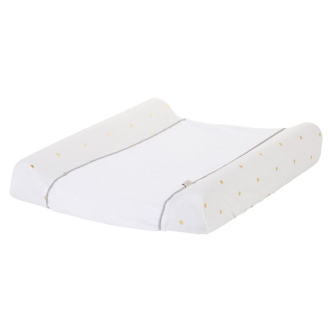 Husa saltea de infasat Childhome Jerse/Frotir Buline ERFCH-CCCOTWHGD