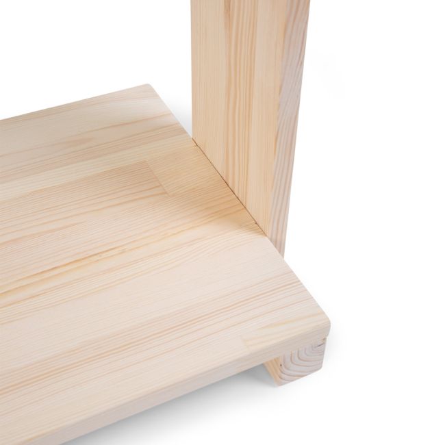 Mobilier decorativ casuta cu roti Childhome 80x135 cm, Lemn Natural ERFCH-OHCN