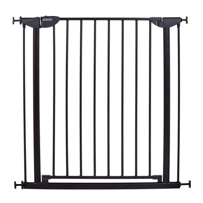 Poarta de siguranta metal Childhome Eltra Doorgate Pressure 75-81 cm, Negru ERFCH-VHELTB
