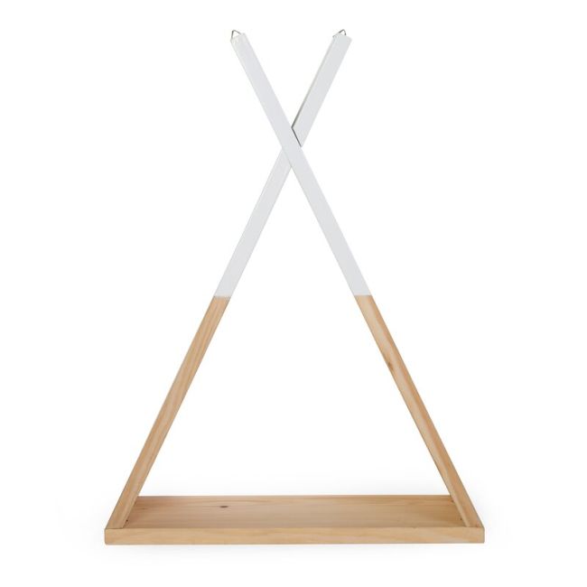 Raft de perete Tipi Childhome, Lemn Natural/Alb ERFCH-WSTIPI