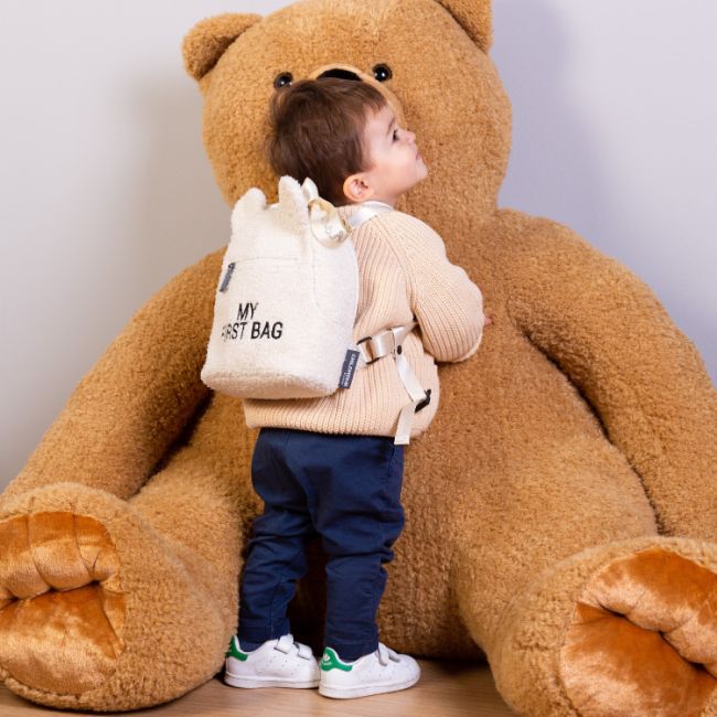 Rucsac pentru copii Childhome My First Bag Teddy Ecru ERFCH-CWKIDBTW