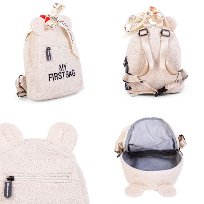 Rucsac pentru copii Childhome My First Bag Teddy Ecru ERFCH-CWKIDBTW