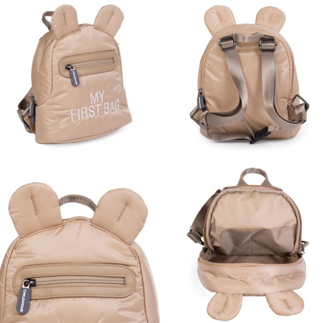 Rucsac pentru copii matlasat Childhome My First Bag Bej ERFCH-CWKIDBPBE
