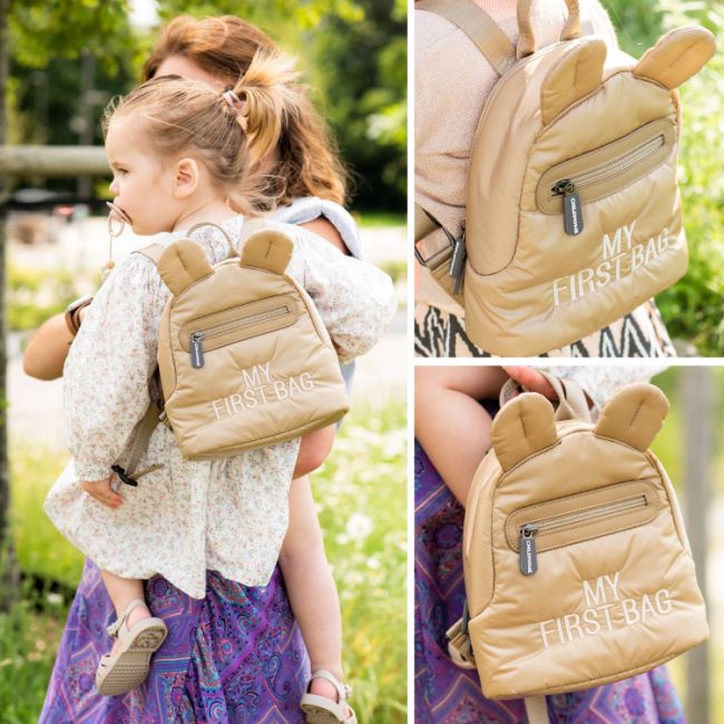 Rucsac pentru copii matlasat Childhome My First Bag Bej ERFCH-CWKIDBPBE