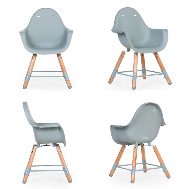 Scaun de masa reglabil in inaltime Childhome Evolu 2 Natural/Menta ERFCH-CHEVOCHMI