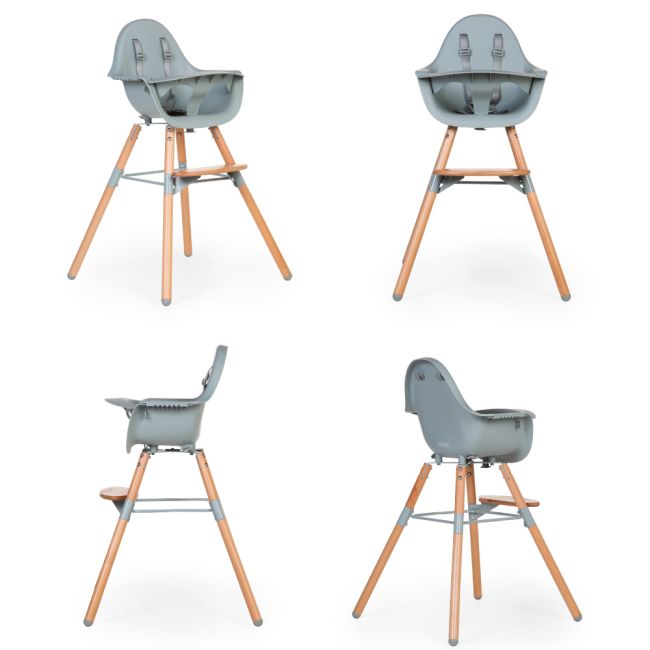 Scaun de masa reglabil in inaltime Childhome Evolu 2 Natural/Menta ERFCH-CHEVOCHMI