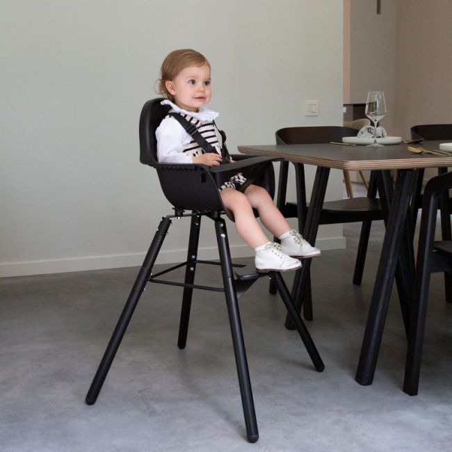 Scaun de masa reglabil in inaltime Childhome Evolu 2 Negru ERFCH-CHEVOCHBL