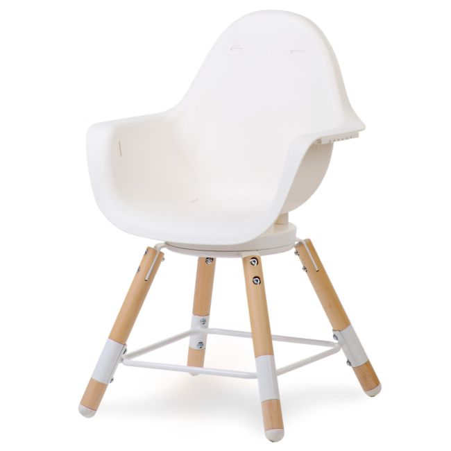 Scaun de masa reglabil in inaltime Childhome Evolu One.80, Natural/Alb ERFCH-CHEVO180NW