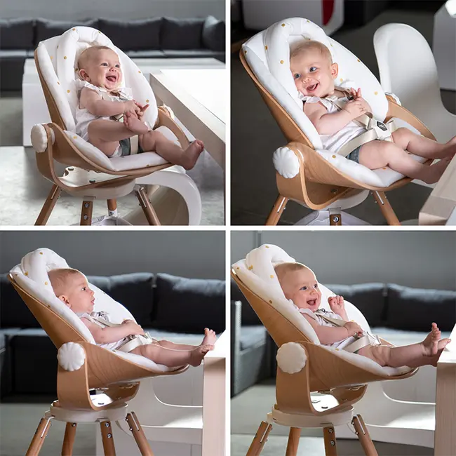 Sezut nou-nascut pentru scaun de masa Childhome Evolu 2/Evolu One.80, Natural/Alb ERFCH-CHEVONBNA