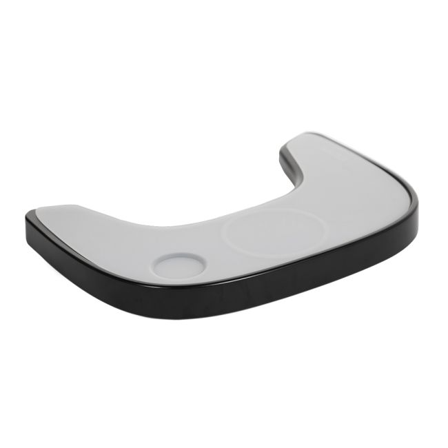 Tavita scaun de masa Childhome Evolu + Protectie din silicon, Negru ERFCH-CHEVOTSBL