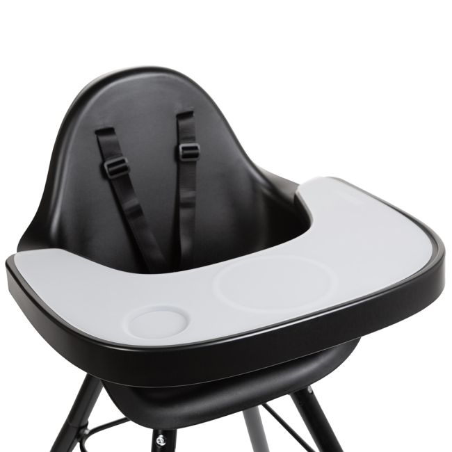 Tavita scaun de masa Childhome Evolu + Protectie din silicon, Negru ERFCH-CHEVOTSBL