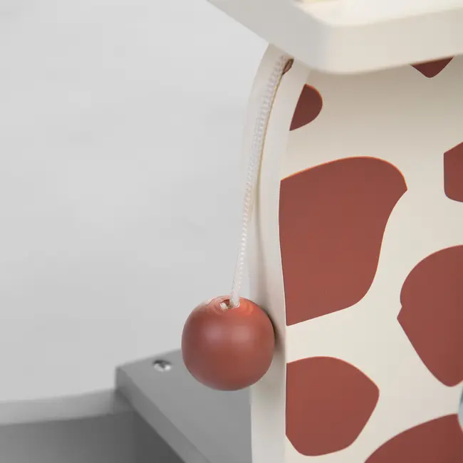 Balansoar Childhome Girafa 12-30 luni, MDF Ecru/Gri ERFCH-CWRGIF