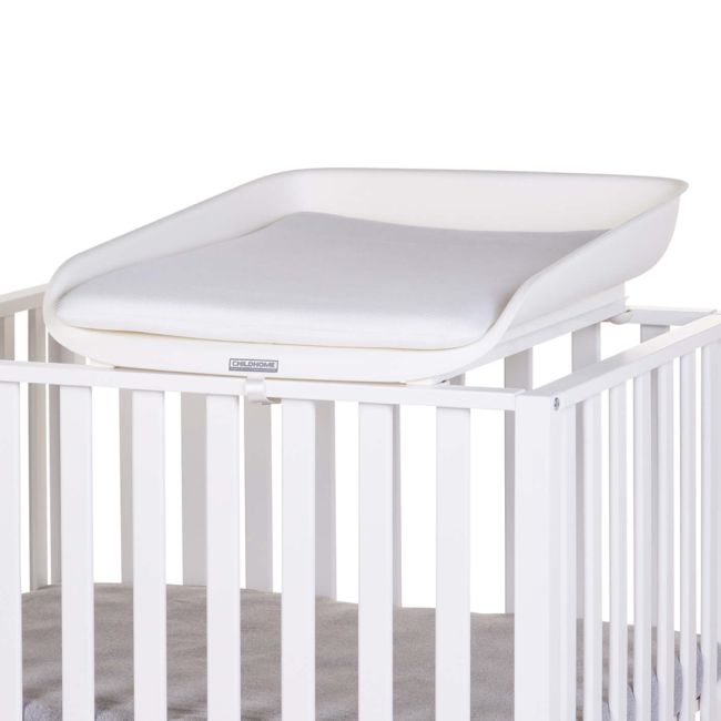Masa de infasat pentru patut Childhome Evolux, 83x60 cm, Alb ERFCH-CHUEVOW