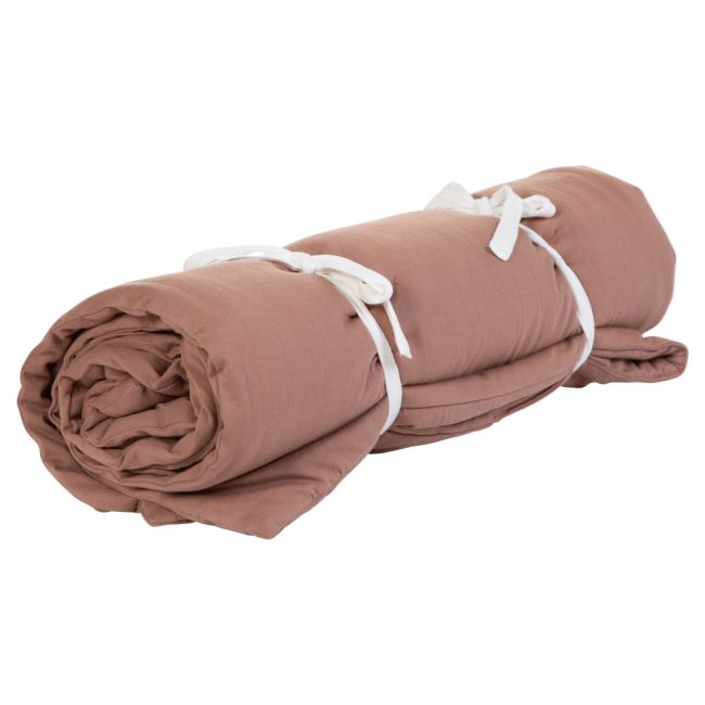 Patura matlasata Childhome 140x100 cm Jerse, Ruginiu ERFCH-CCQBLRU