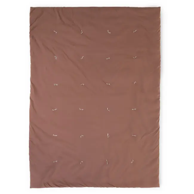 Patura matlasata Childhome 140x100 cm Jerse, Ruginiu ERFCH-CCQBLRU