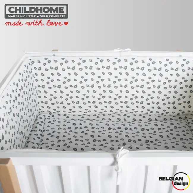 Protectie patut Childhome 35x340 cm Jerse, Leopard ERFCH-CCPPJLEO