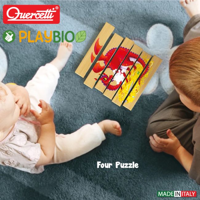 Quercetti Four Puzzle Animale Fantastice Bio ERFQ80710