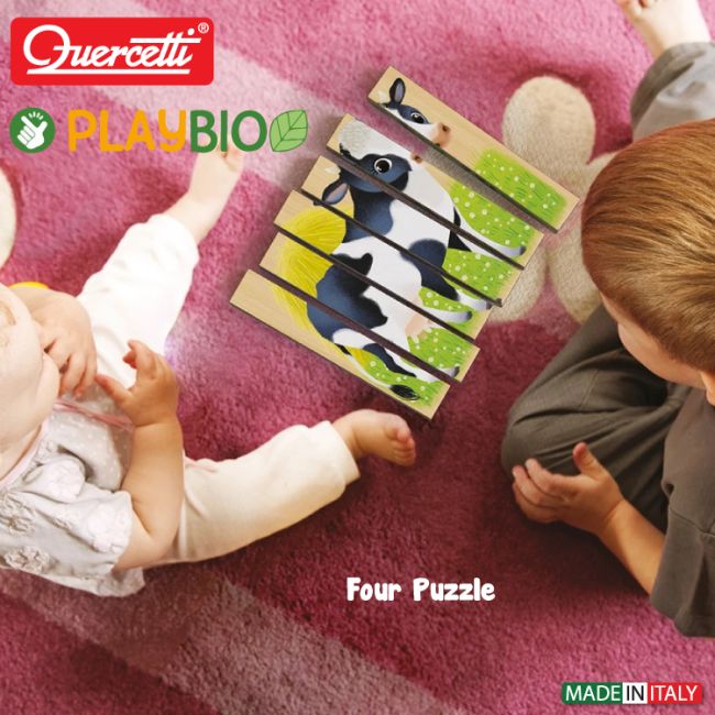Quercetti Four Puzzle Animale Ferma Bio ERFQ80712