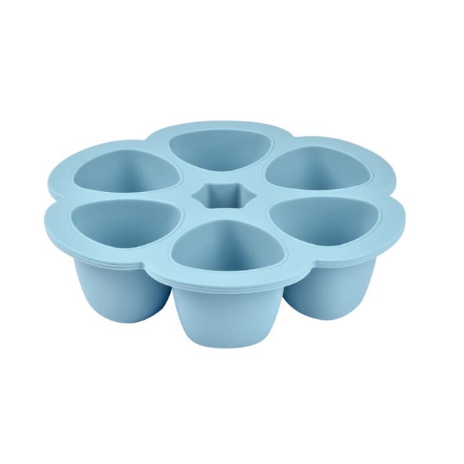 Recipient ermetic silicon multiportii 6x90 ml Beaba Windy Blue ERFB912493