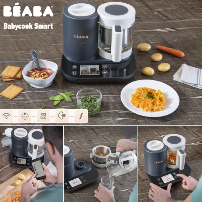 Robot Beaba Babycook Smart + Wi-Fi Charcoal Grey ERFB912860