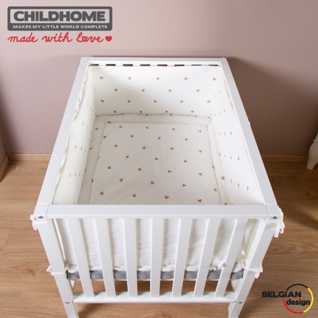 Salteluta de joaca Childhome 75x95 cm Jerse/Muselina, Inimioare ERFCH-CCPMJOH
