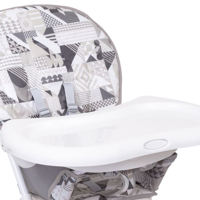 Scaun de masa Graco Snack N Stow Patchwork Grey ERFG3T999PWGEU