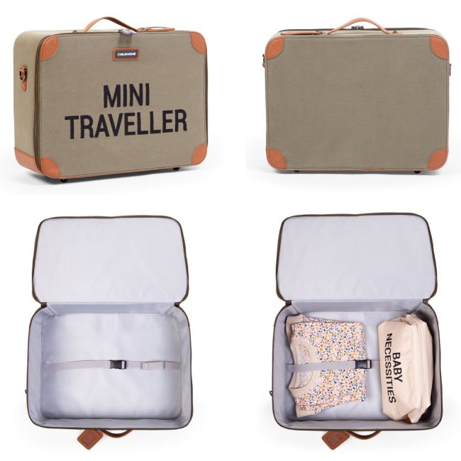 Valiza pentru copii Childhome Mini Traveller Kaki ERFCH-CWSCKKA