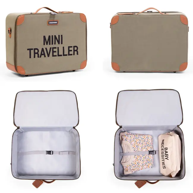 Valiza pentru copii Childhome Mini Traveller Kaki ERFCH-CWSCKKA