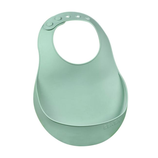 Baveta silicon Beaba Sage Green ERFB913541