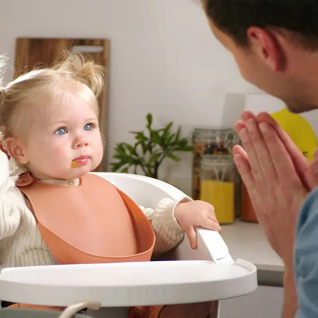 Baveta silicon Beaba Terracotta ERFB913559