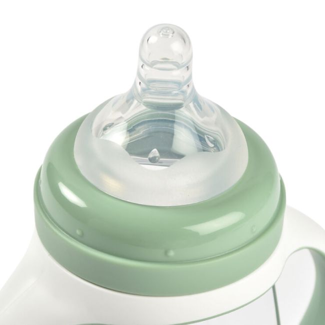 Biberon de invatare 2 in 1 din Tritan Beaba 210 ml Sage Green ERFB913531